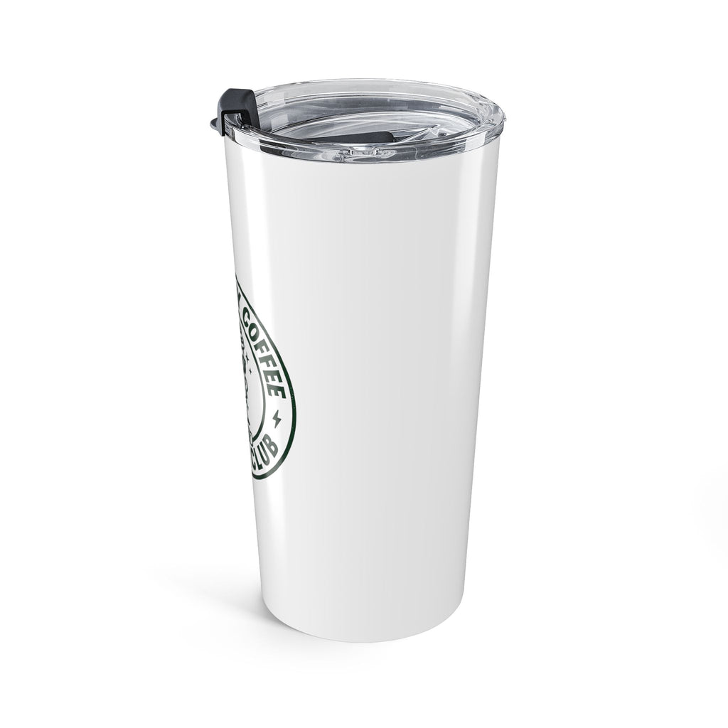 20oz Coffee Tumbler – “Powered by Coffee” Father Club Insulated Travel Mug