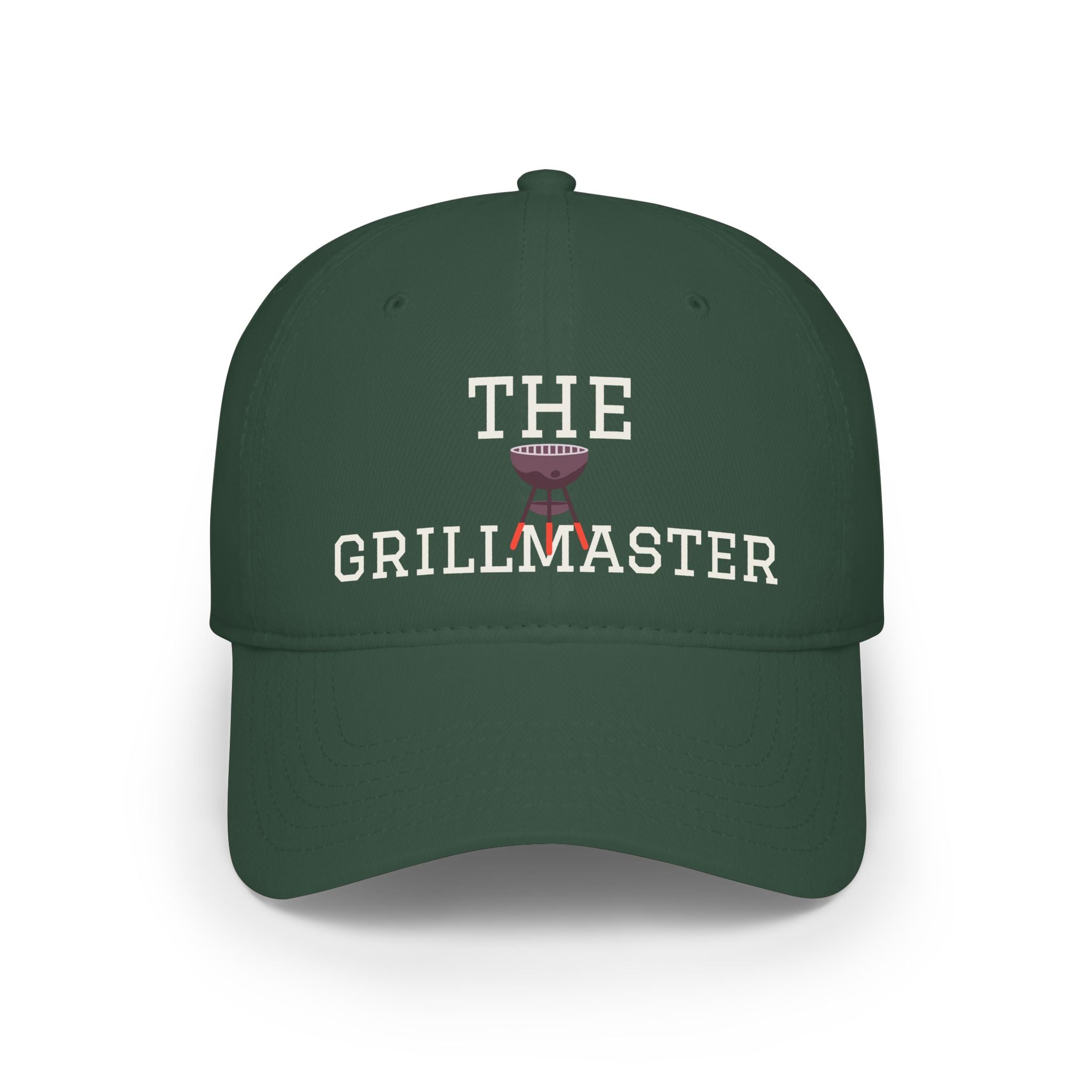 Low Profile Baseball Cap — 'Grill Master, Talk Smack' Dad Hat
