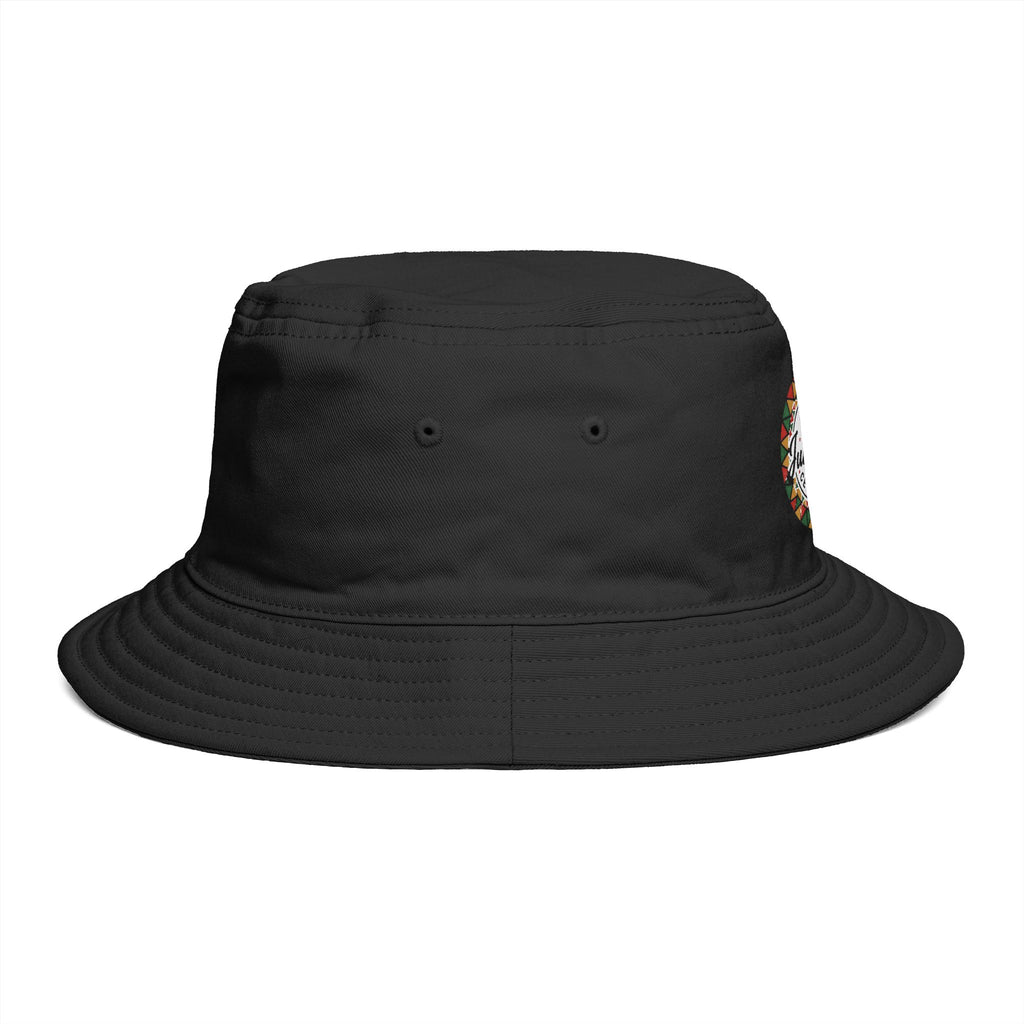 Juneteenth Celebration Bucket Hat — "Happy Juneteenth" Rust Sun Hat